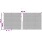 Preview: Balkonsichtschutz mit Ösen 400 x 100 cm Poly-Rattan Anthrazit