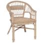 Preview: Stapelstuhl Natur 60 x 60 x 81 cm Rattan