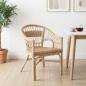 Preview: Stapelstuhl Natur 60 x 60 x 81 cm Rattan