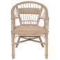 Preview: Stapelstuhl Natur 60 x 60 x 81 cm Rattan