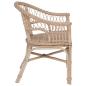 Preview: Stapelstuhl Natur 60 x 60 x 81 cm Rattan