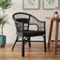 Preview: Stapelstuhl Schwarz 60 x 60 x 81 cm Rattan