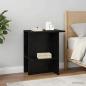 Preview: ARDEBO.de - Couchtisch Schwarz Eichen-Optik 40 x 30 x 49 cm Holzwerkstoff