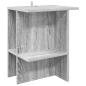 Preview: Couchtisch Sonoma-Grau 40 x 30 x 49 cm Holzwerkstoff
