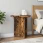 Preview: ARDEBO.de - Beistelltisch 2 Stk. Räuchereiche Ø 39 x 38 cm Holzwerkstoff