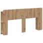 Preview: Kopfteil Schrank Artisan-Eiche 160 cm Holzwerkstoff