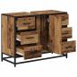 Preview: Badezimmerschrank Altholz 80 x 33 x 60 cm Holzwerkstoff
