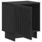 Preview: Nachttisch Schwarz 43 x 34,5 x 50 cm Holzwerkstoff
