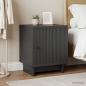 Preview: ARDEBO.de - Nachttisch 2 stk. Schwarz 43 x 34,5 x 50 cm Holzwerkstoff