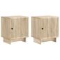 Preview: Nachttisch 2 stk. Sonoma-Eiche 43 x 34,5 x 50 cm Holzwerkstoff