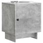 Preview: Nachttisch 2 stk. Betongrau 43 x 34,5 x 50 cm Holzwerkstoff
