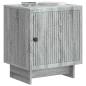 Preview: Nachttisch Graues Sonoma 43 x 34,5 x 50 cm Holzwerkstoff