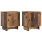 Preview: Nachttisch 2 stk. Altholz 43 x 34,5 x 50 cm Holzwerkstoff