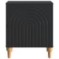 Preview: Nachttisch Schwarz 43 x 34,5 x 50 cm Holzwerkstoff