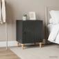 Preview: ARDEBO.de - Nachttisch 2 stk. Schwarz 43 x 34,5 x 50 cm Holzwerkstoff