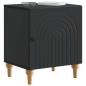 Preview: Nachttisch 2 stk. Schwarz 43 x 34,5 x 50 cm Holzwerkstoff