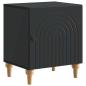Preview: Nachttisch 2 stk. Schwarz 43 x 34,5 x 50 cm Holzwerkstoff