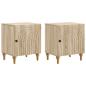 Preview: Nachttisch 2 stk. Sonoma-Eiche 43 x 34,5 x 50 cm Holzwerkstoff