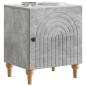 Preview: Nachttisch 2 stk. Betongrau 43 x 34,5 x 50 cm Holzwerkstoff