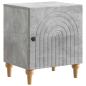 Preview: Nachttisch 2 stk. Betongrau 43 x 34,5 x 50 cm Holzwerkstoff