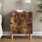 Preview: ARDEBO.de - Nachttisch Geräucherte Eiche 43 x 34,5 x 50 cm Holzwerkstoff