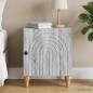 Preview: ARDEBO.de - Nachttisch Graues Sonoma 43 x 34,5 x 50 cm Holzwerkstoff