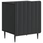 Preview: Nachttisch Schwarz 43 x 34,5 x 52 cm Holzwerkstoff