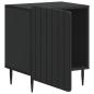 Preview: Nachttisch Schwarz 43 x 34,5 x 52 cm Holzwerkstoff