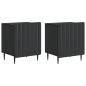 Preview: Nachttisch 2 Stk. Schwarz 43 x 34,5 x 52 cm Holzwerkstoff