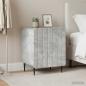 Preview: ARDEBO.de - Nachttisch 2 Stk. Betongrau 43 x 34,5 x 52 cm Holzwerkstoff