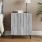 Preview: ARDEBO.de - Nachttisch Sonoma-Grau 43 x 34,5 x 52 cm Holzwerkstoff