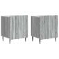 Preview: Nachttisch 2 Stk. Sonoma-Grau 43 x 34,5 x 52 cm Holzwerkstoff