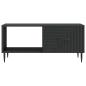 Preview: Couchtisch Schwarz 90 x 50 x 40 cm Holzwerkstoff