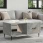 Preview: ARDEBO.de - Couchtisch Betongrau 90 x 50 x 40 cm Holzwerkstoff