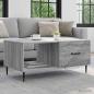 Preview: ARDEBO.de - Couchtisch Graues Sonoma 90 x 50 x 40 cm Holzwerkstoff