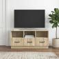 Preview: TV-Schränk Sonoma-Eiche 102 x 34,5 x 47 cm Holzwerkstoff