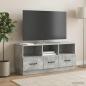 Preview: ARDEBO.de - TV-Schränk Betongrau 102 x 34,5 x 47 cm Holzwerkstoff