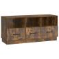 Preview: TV-Schränk Geräucherte Eiche 102 x 34,5 x 47 cm Holzwerkstoff