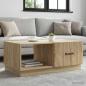 Preview: ARDEBO.de - Couchtisch Sonoma-Eiche 90 x 50 x 37 cm Holzwerkstoff