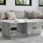 Preview: ARDEBO.de - Couchtisch Betongrau 90 x 50 x 37 cm Holzwerkstoff