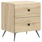 Preview: Nachttisch 2 Stk. Sonoma-Eiche 43 x 34,5 x 47,5 cm