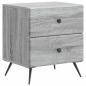 Preview: Nachttisch Sonoma-Grau 43 x 34,5 x 47,5 cm Holzwerkstoff