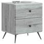 Preview: Nachttisch Sonoma-Grau 43 x 34,5 x 47,5 cm Holzwerkstoff