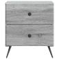 Preview: Nachttisch Sonoma-Grau 43 x 34,5 x 47,5 cm Holzwerkstoff