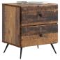Preview: Nachttisch 2 Stk. Altholz 43 x 34,5 x 47,5 cm Holzwerkstoff
