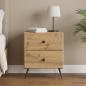 Preview: ARDEBO.de - Nachttisch Artisan-Eiche 43 x 34,5 x 47,5 cm Holzwerkstoff