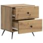 Preview: Nachttisch Artisan-Eiche 43 x 34,5 x 47,5 cm Holzwerkstoff