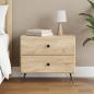 Preview: ARDEBO.de - Nachttisch Sonoma-Eiche 62 x 34,5 x 47,5 cm Holzwerkstoff