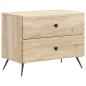 Preview: Nachttisch Sonoma-Eiche 62 x 34,5 x 47,5 cm Holzwerkstoff