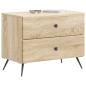 Preview: Nachttisch Sonoma-Eiche 62 x 34,5 x 47,5 cm Holzwerkstoff